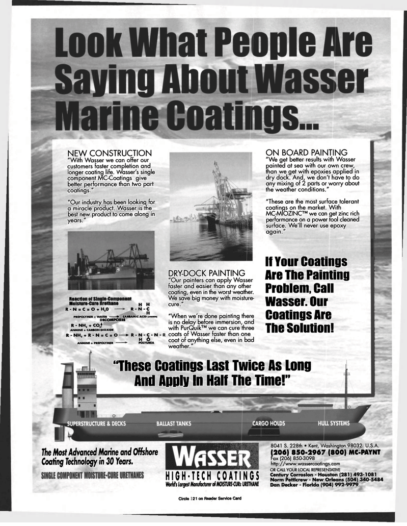 Maritime Reporter Magazine, page 56,  May 1997