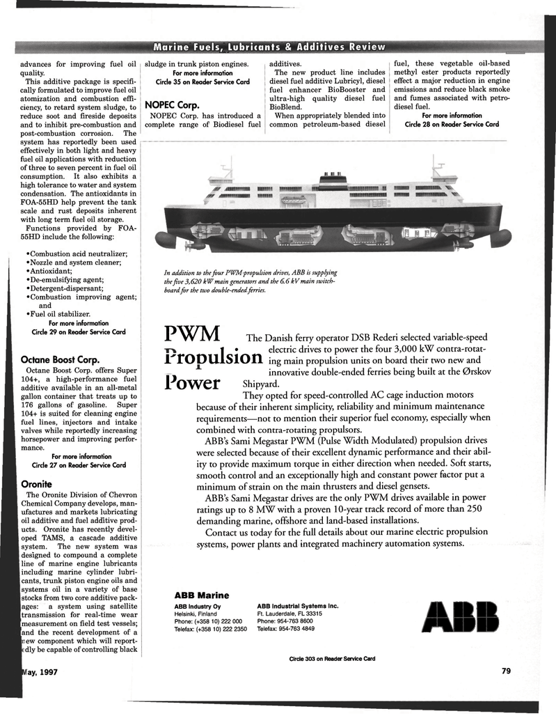 Maritime Reporter Magazine, page 69,  May 1997