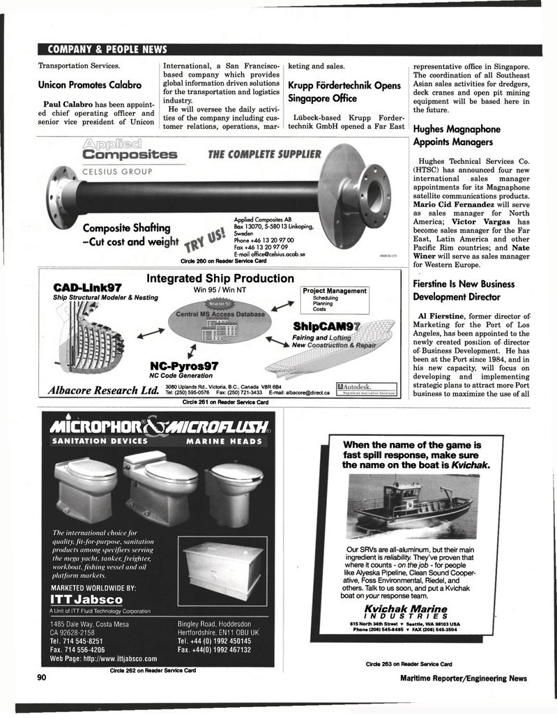Maritime Reporter Magazine, page 82,  May 1997