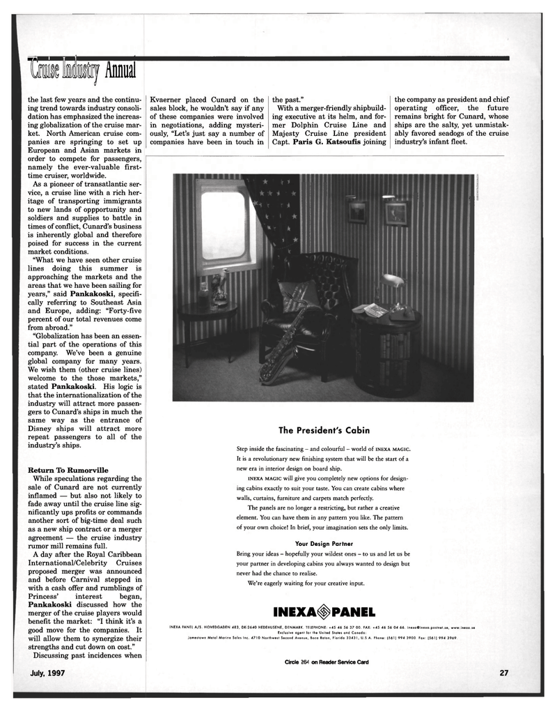 Maritime Reporter Magazine, page 27,  Jul 1997