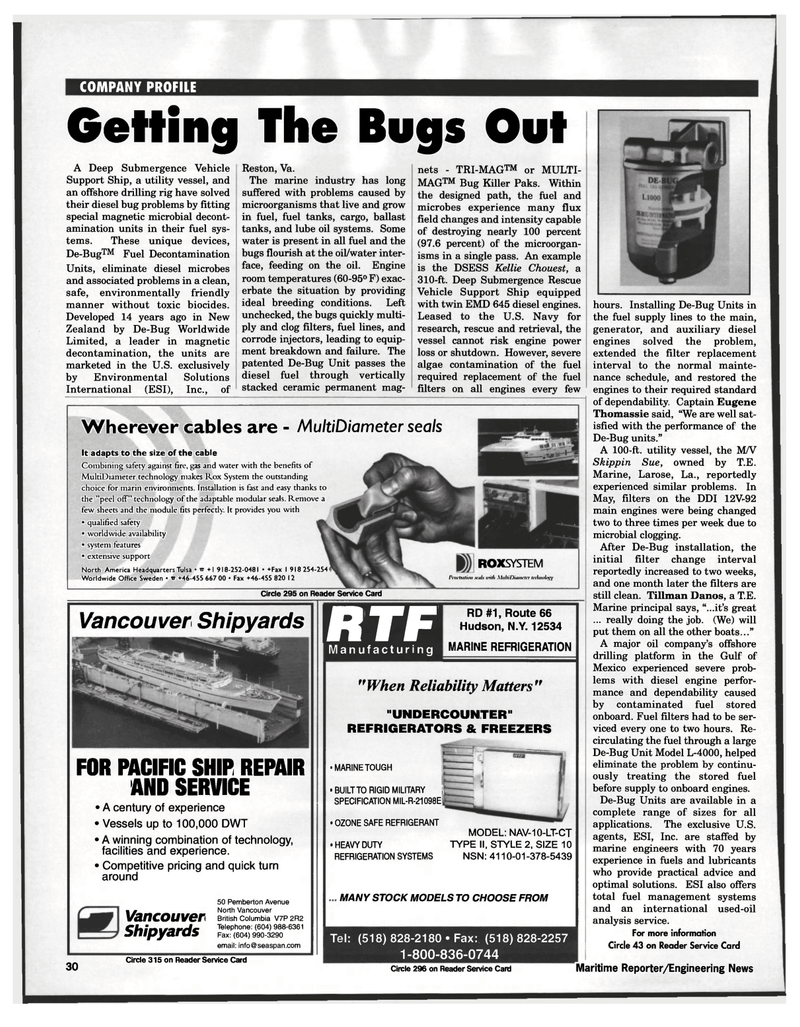 Maritime Reporter Magazine, page 30,  Jul 1997