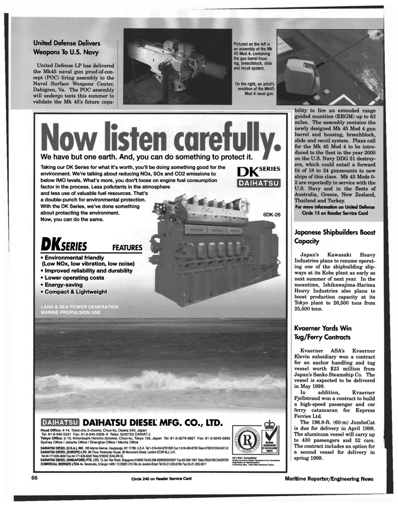 Maritime Reporter Magazine, page 66,  Jul 1997