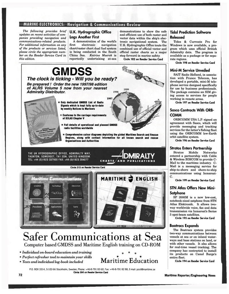 Maritime Reporter Magazine, page 72,  Jul 1997