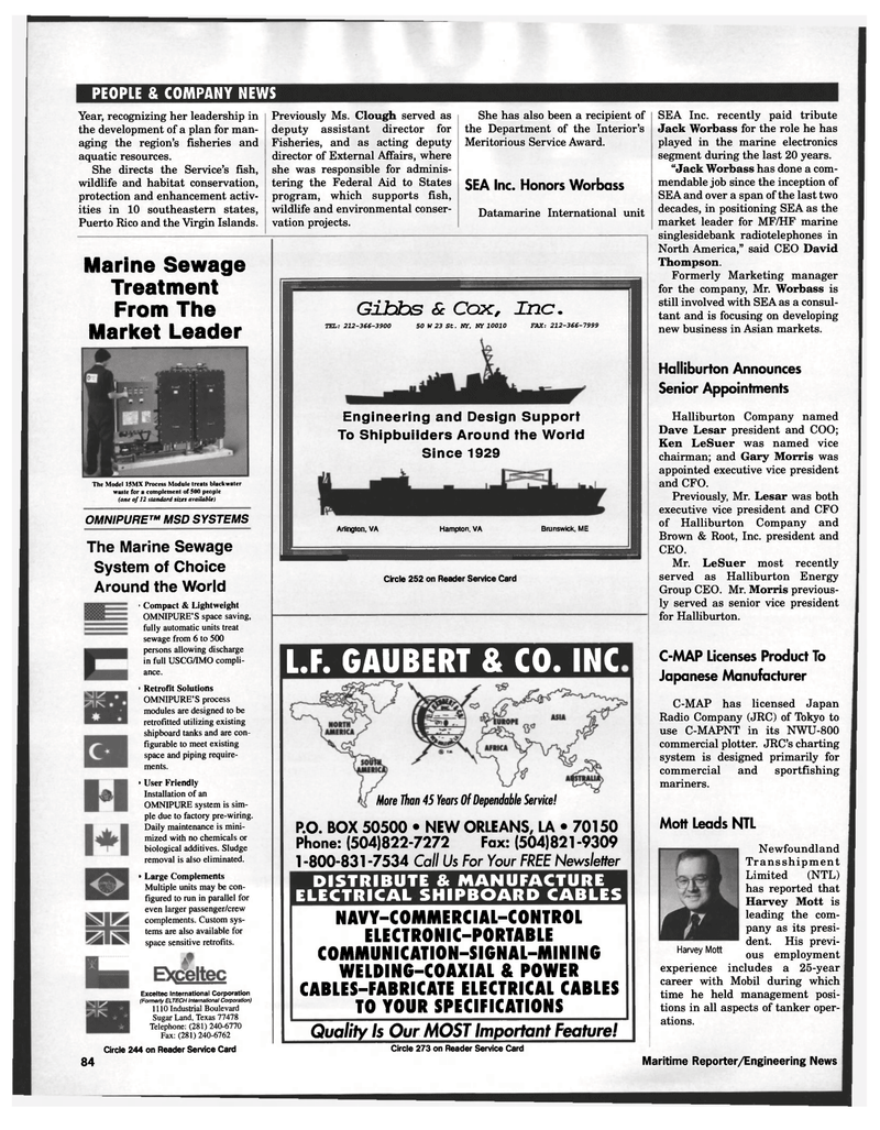 Maritime Reporter Magazine, page 84,  Jul 1997