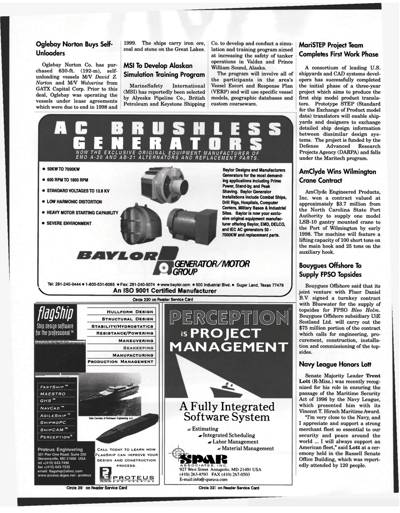 Maritime Reporter Magazine, page 94,  Jul 1997
