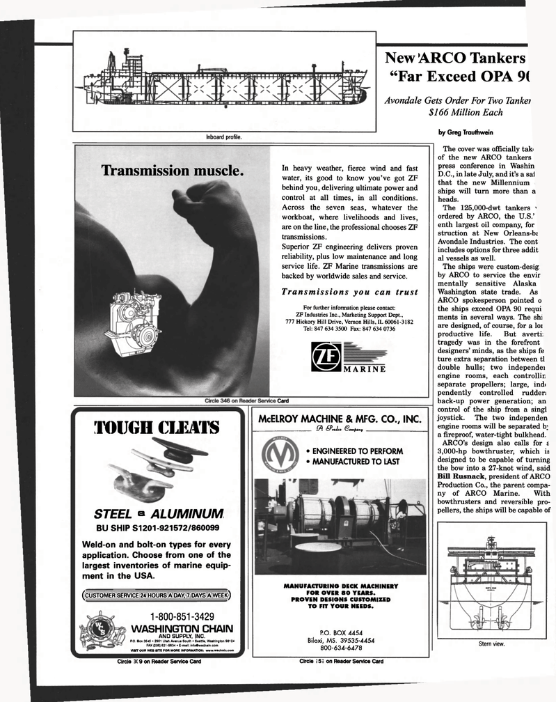 Maritime Reporter Magazine, page 98,  Aug 1997