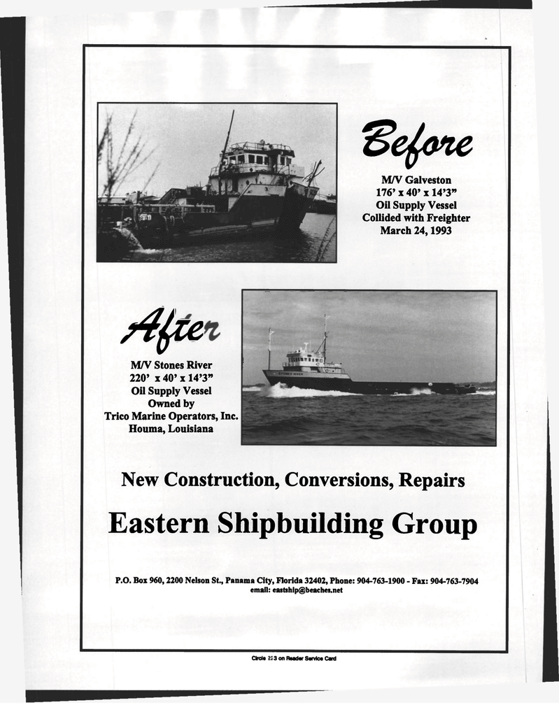 Maritime Reporter Magazine, page 18,  Aug 1997