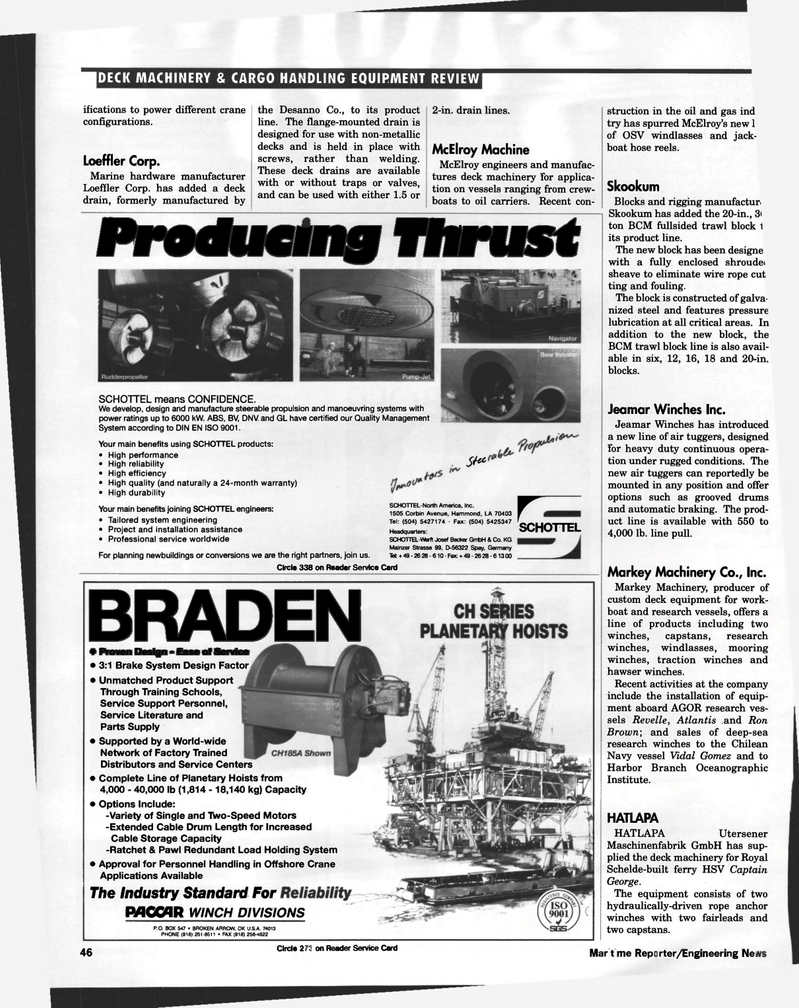 Maritime Reporter Magazine, page 46,  Aug 1997