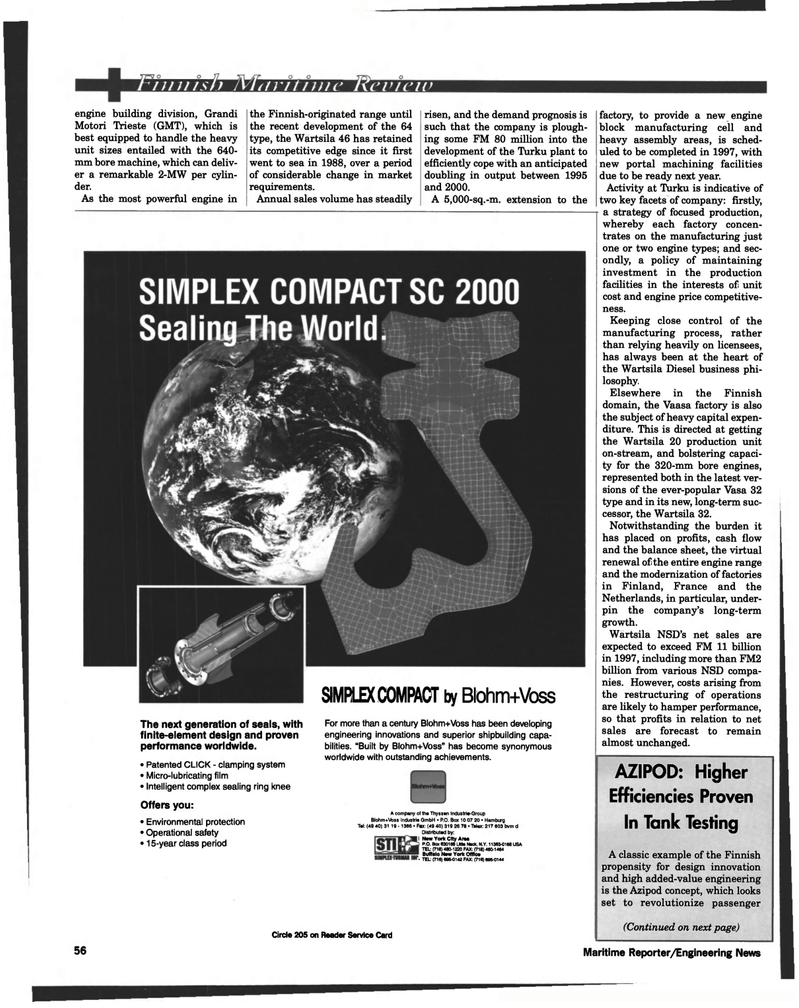 Maritime Reporter Magazine, page 56,  Aug 1997