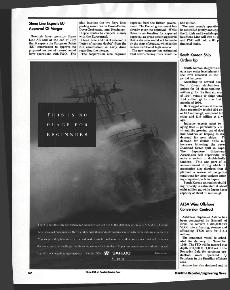 Maritime Reporter Magazine, page 62,  Aug 1997