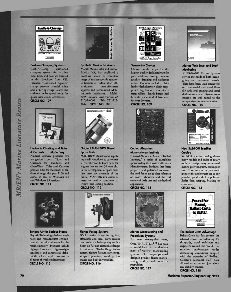 Maritime Reporter Magazine, page 70,  Aug 1997