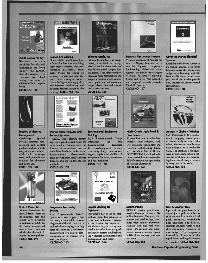 Maritime Reporter Magazine, page 74,  Aug 1997