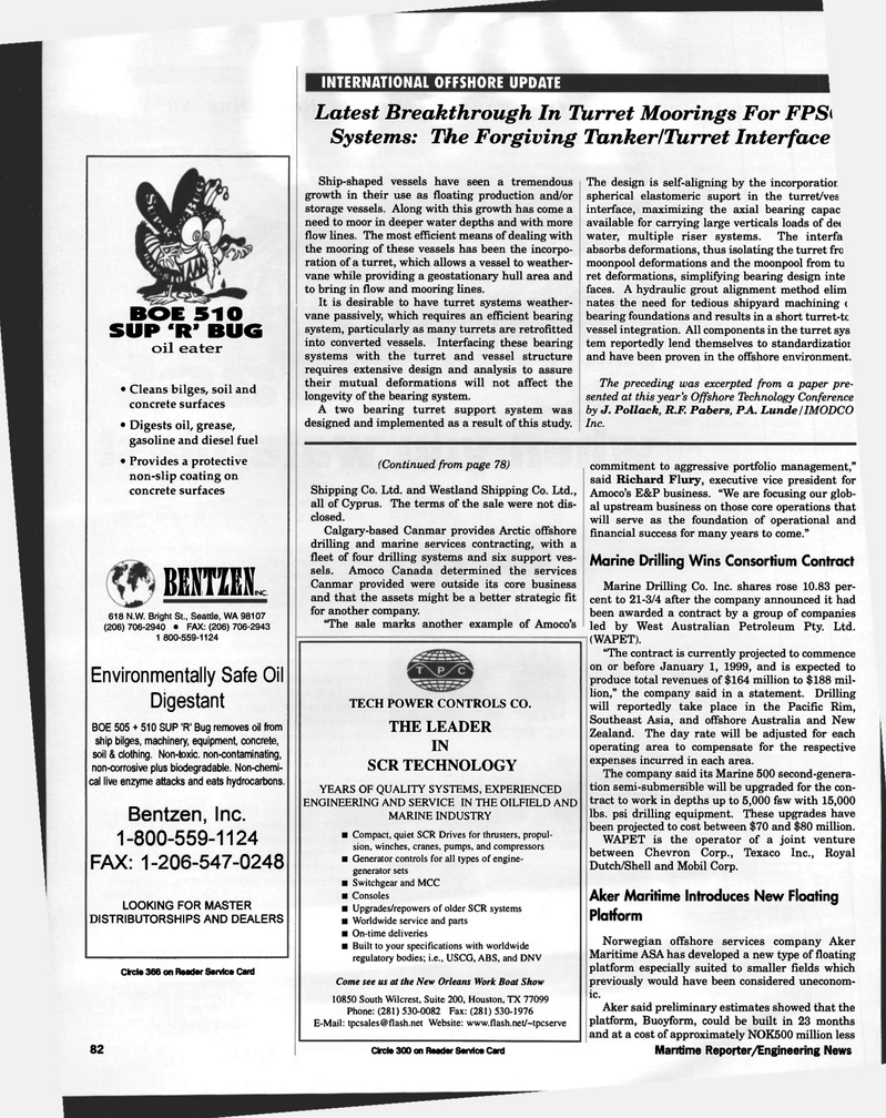 Maritime Reporter Magazine, page 82,  Aug 1997