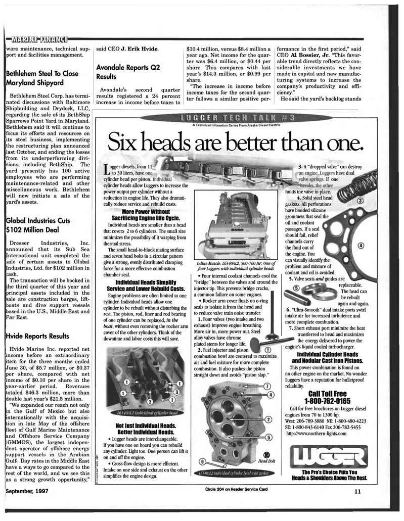 Maritime Reporter Magazine, page 11,  Sep 1997