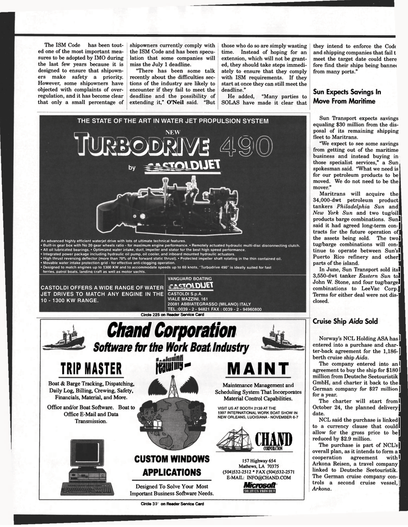 Maritime Reporter Magazine, page 20,  Sep 1997