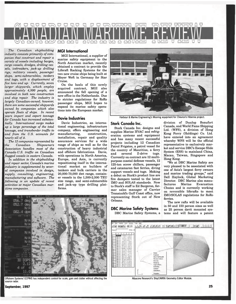 Maritime Reporter Magazine, page 25,  Sep 1997