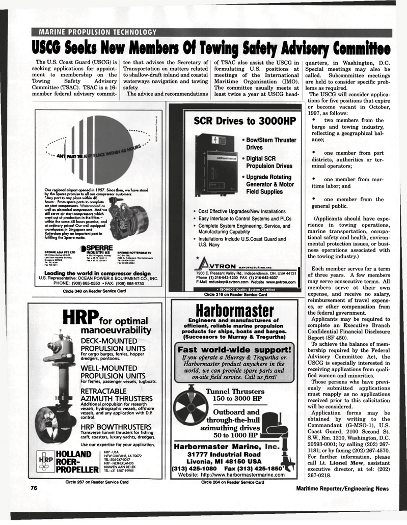 Maritime Reporter Magazine, page 76,  Sep 1997
