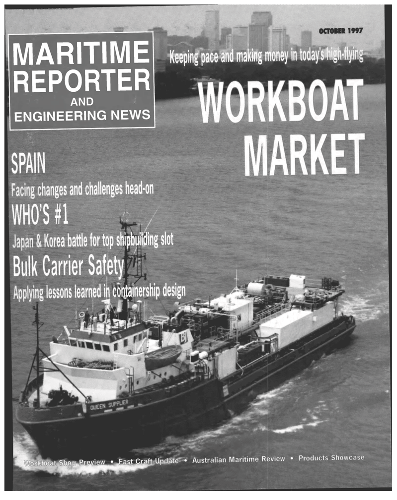 Maritime Reporter Magazine Cover Oct 1997 - 