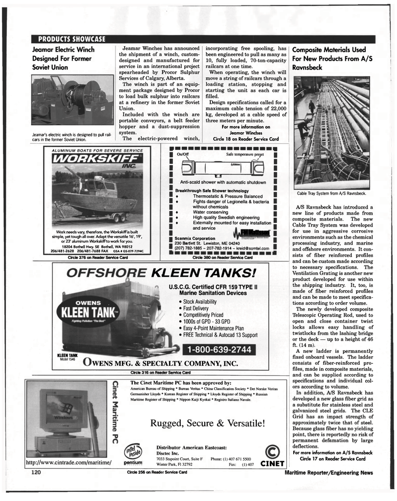 Maritime Reporter Magazine, page 110,  Oct 1997
