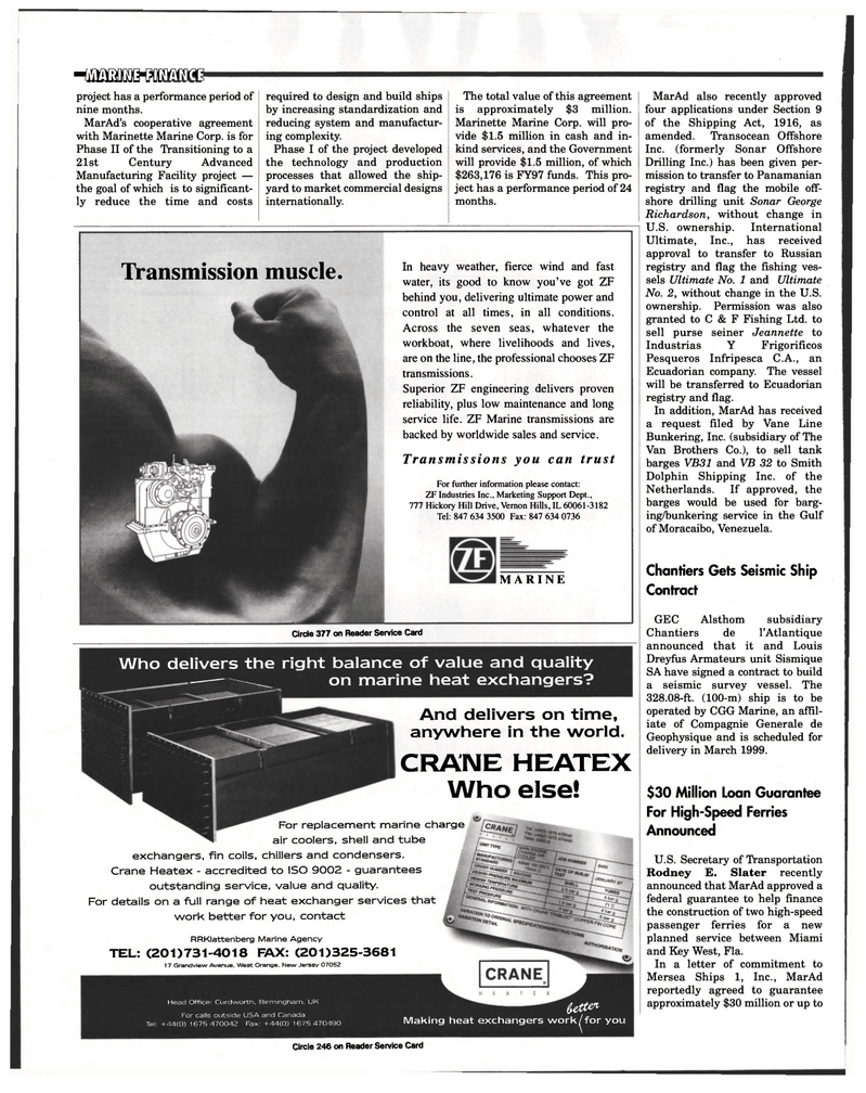Maritime Reporter Magazine, page 10,  Oct 1997