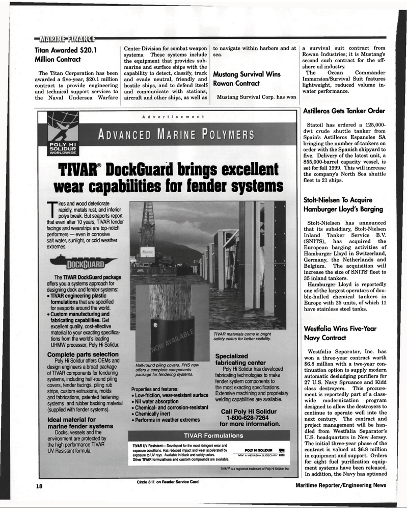 Maritime Reporter Magazine, page 18,  Oct 1997