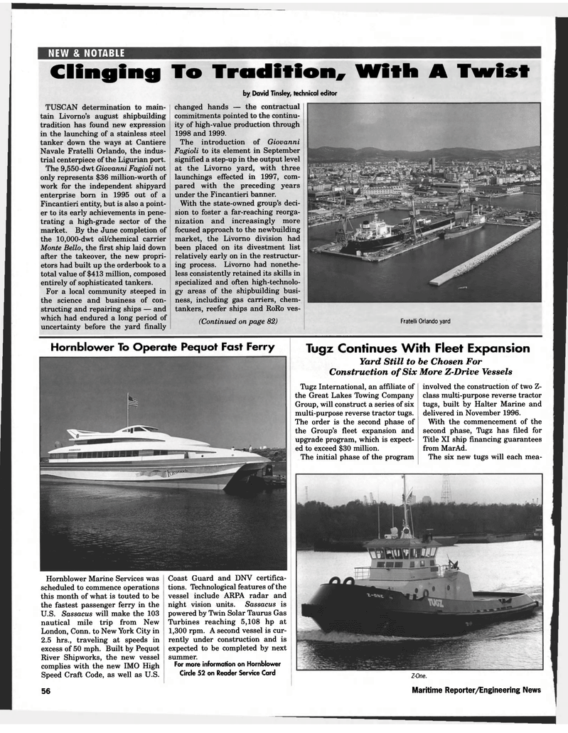 Maritime Reporter Magazine, page 58,  Nov 1997