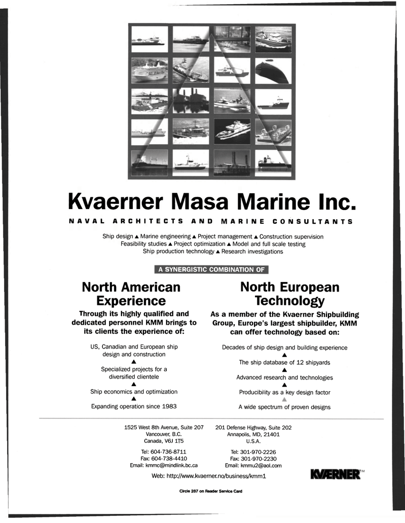 Maritime Reporter Magazine, page 2nd Cover,  Dec 1997