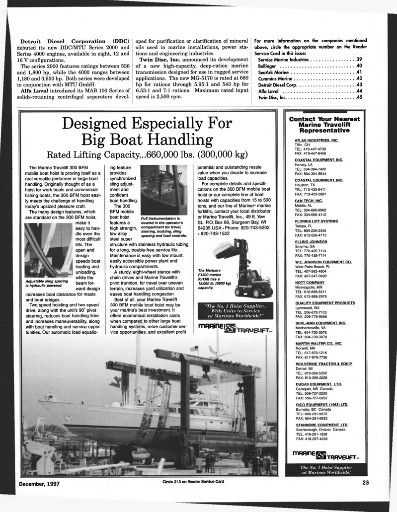 Maritime Reporter Magazine, page 23,  Dec 1997