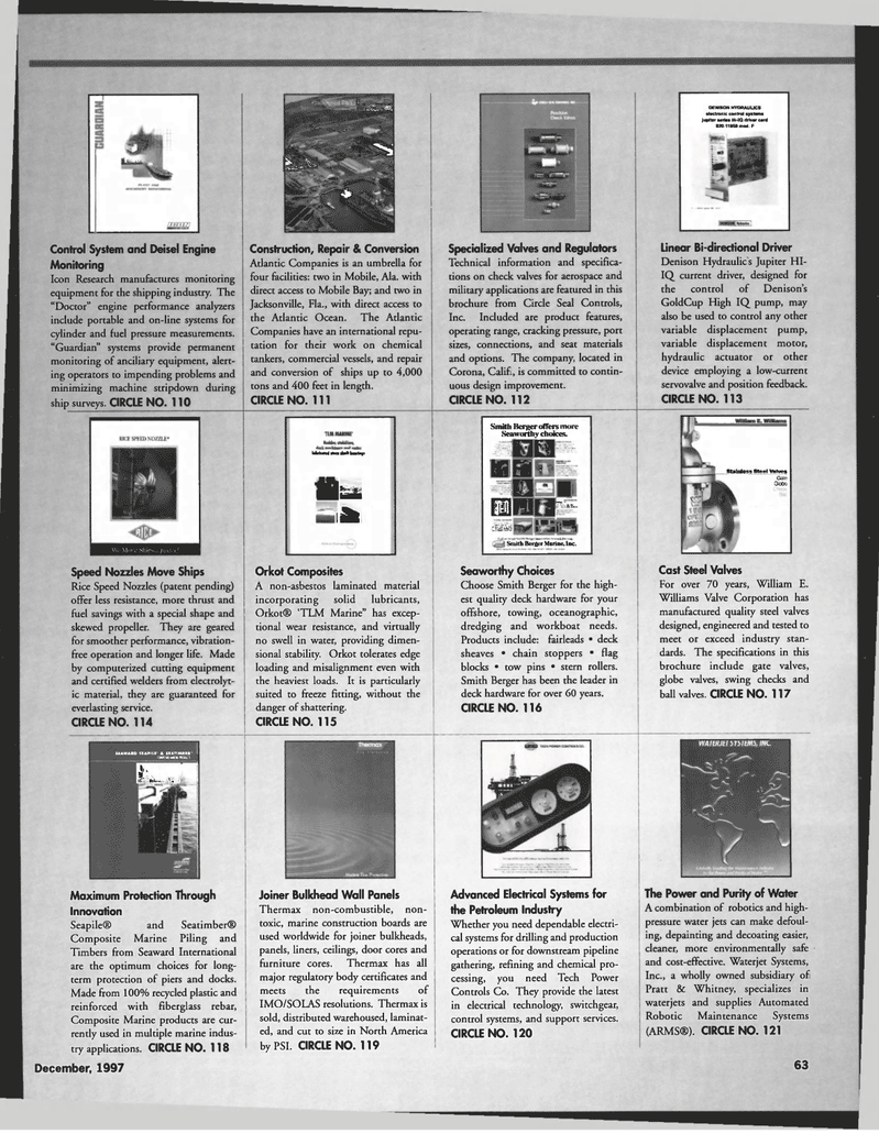 Maritime Reporter Magazine, page 64,  Dec 1997