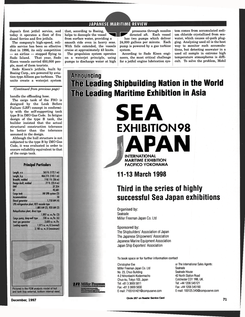 Maritime Reporter Magazine, page 72,  Dec 1997