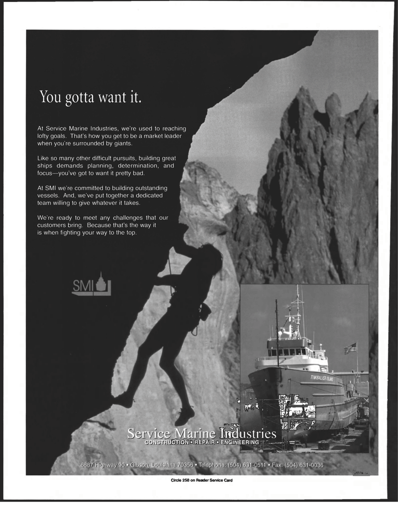 Maritime Reporter Magazine, page 2nd Cover,  Jan 1998