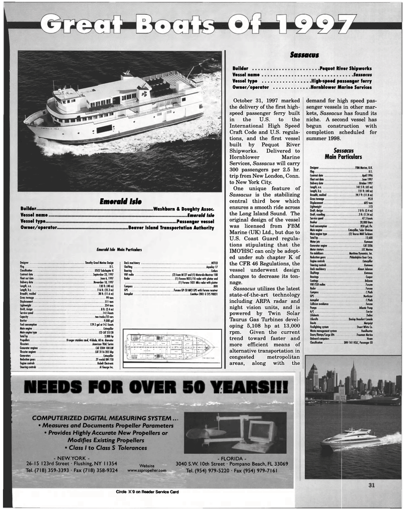 Maritime Reporter Magazine, page 31,  Jan 1998