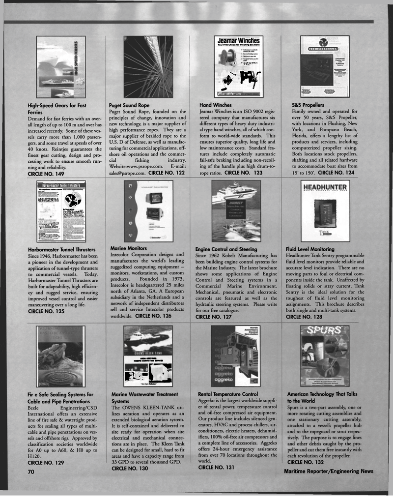 Maritime Reporter Magazine, page 70,  Jan 1998