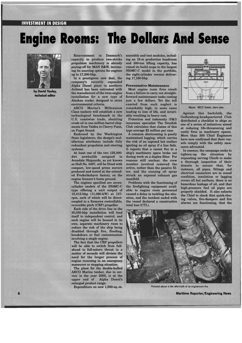 Maritime Reporter Magazine, page 8,  Feb 1998