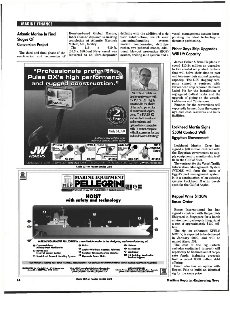 Maritime Reporter Magazine, page 14,  Feb 1998