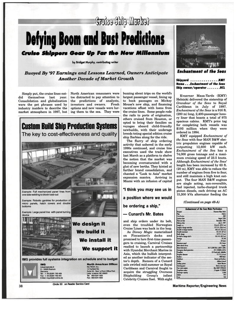 Maritime Reporter Magazine, page 38,  Feb 1998