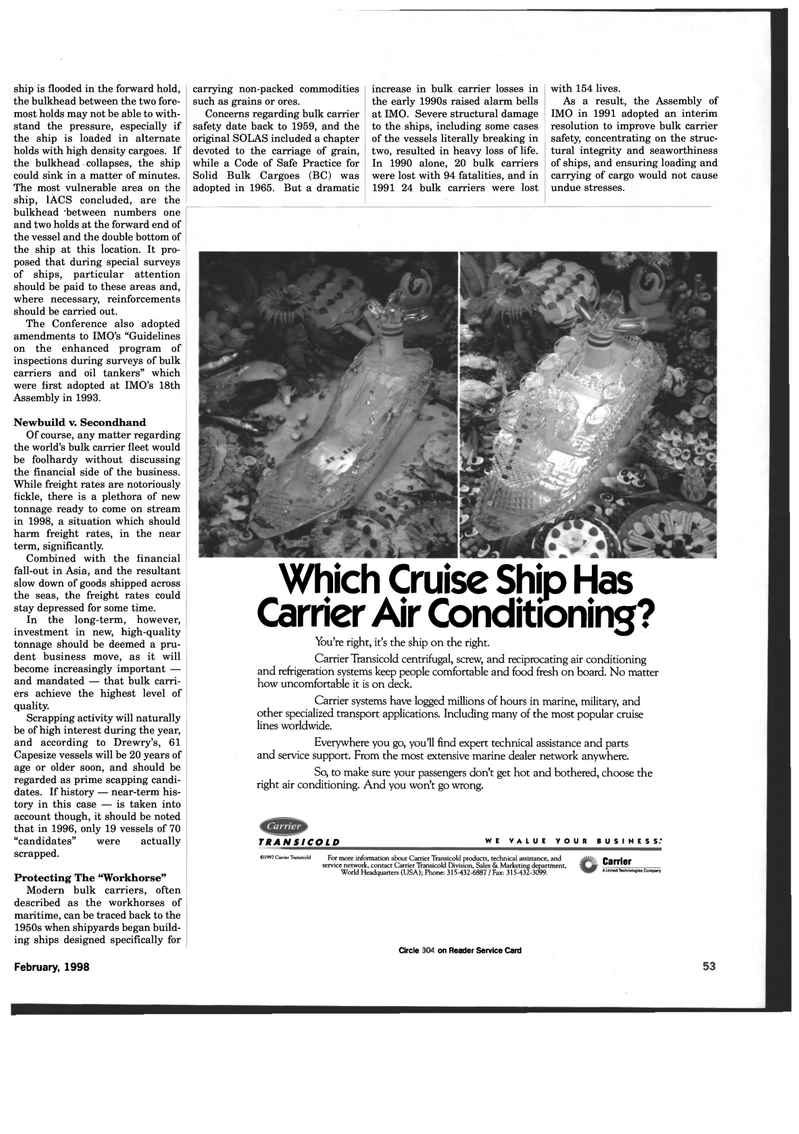 Maritime Reporter Magazine, page 57,  Feb 1998