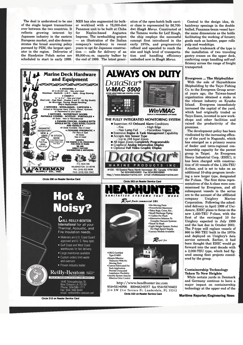 Maritime Reporter Magazine, page 64,  Feb 1998
