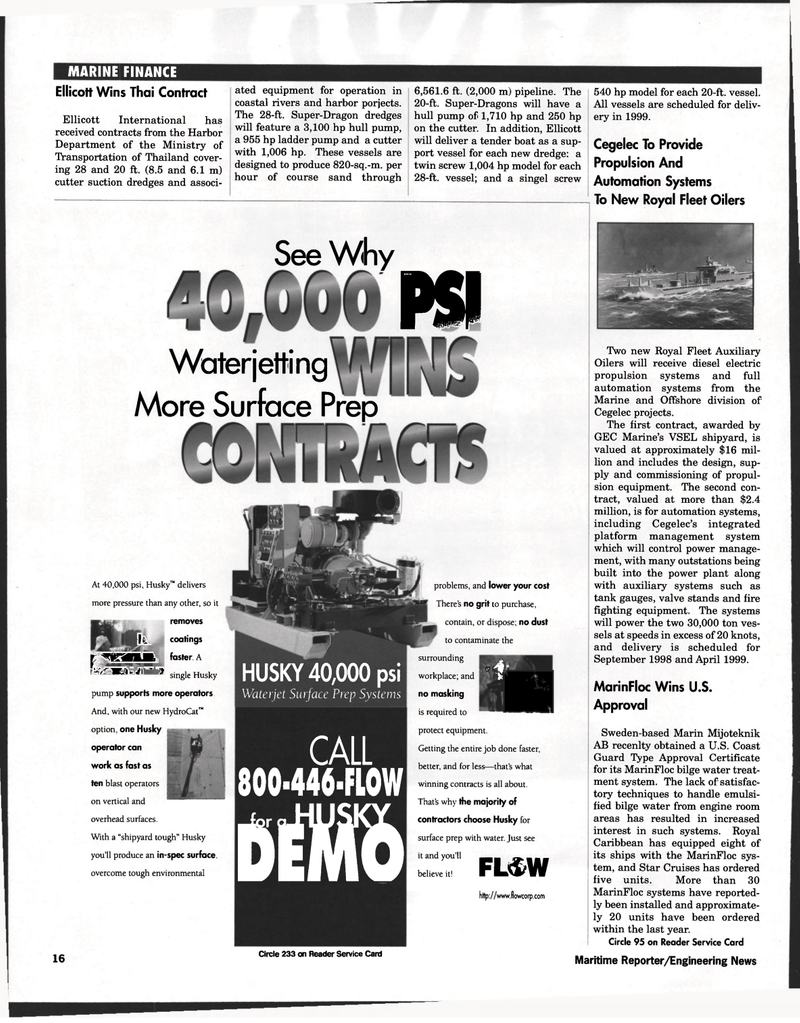 Maritime Reporter Magazine, page 16,  Mar 1998