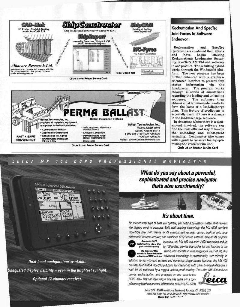 Maritime Reporter Magazine, page 62,  Mar 1998