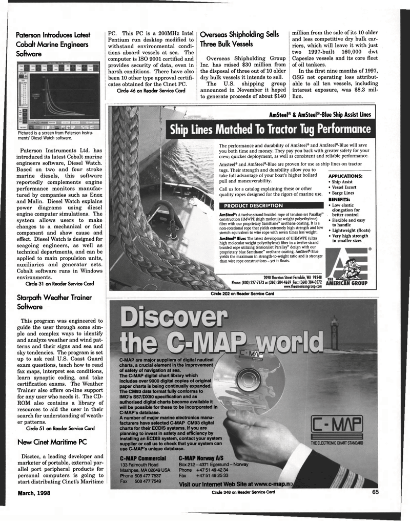Maritime Reporter Magazine, page 63,  Mar 1998