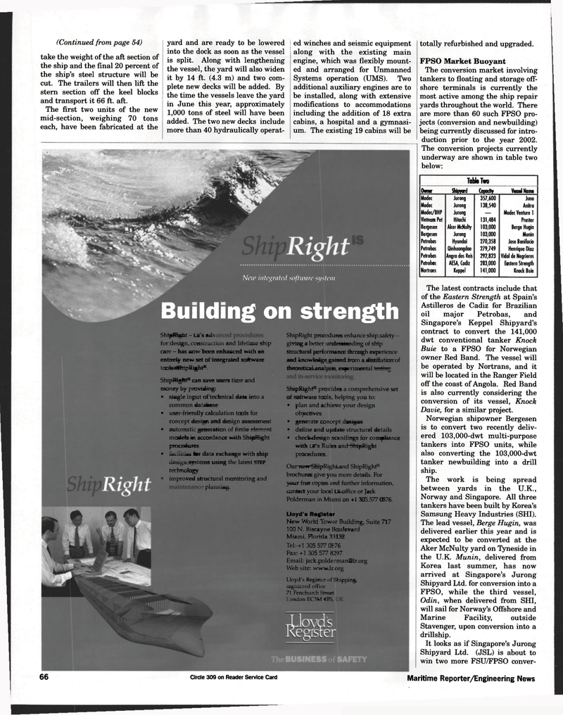 Maritime Reporter Magazine, page 64,  Mar 1998