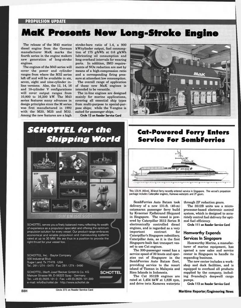 Maritime Reporter Magazine, page 102,  Apr 1998