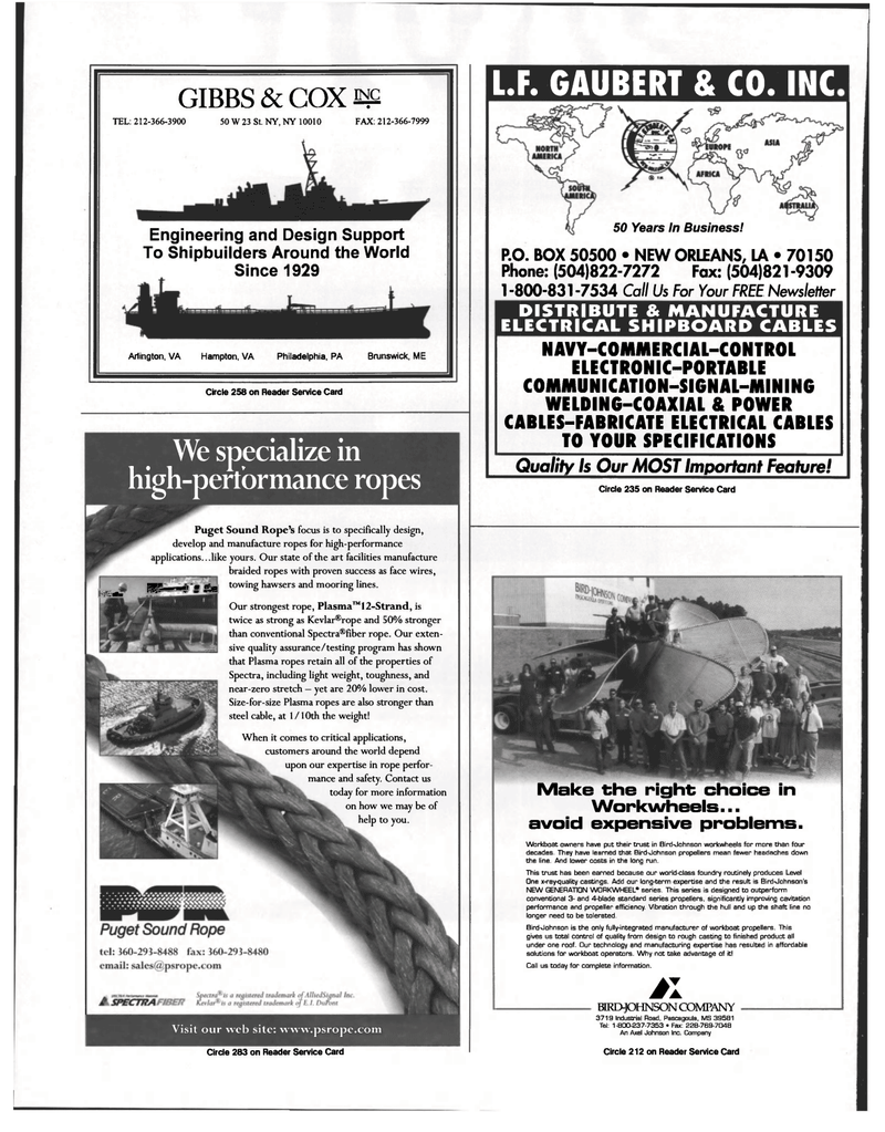 Maritime Reporter Magazine, page 14,  Apr 1998