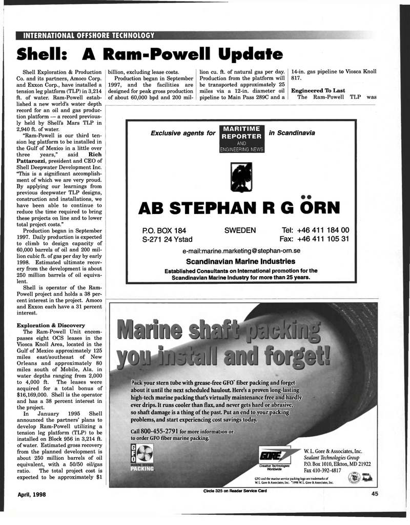Maritime Reporter Magazine, page 53,  Apr 1998