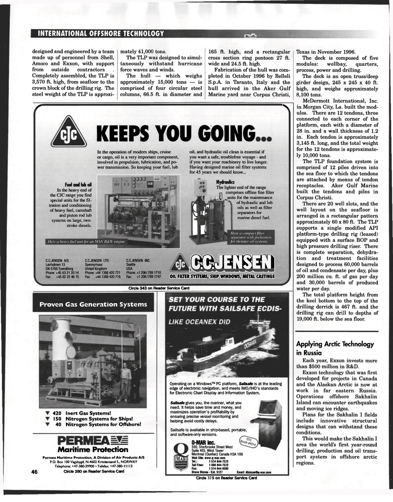 Maritime Reporter Magazine, page 54,  Apr 1998