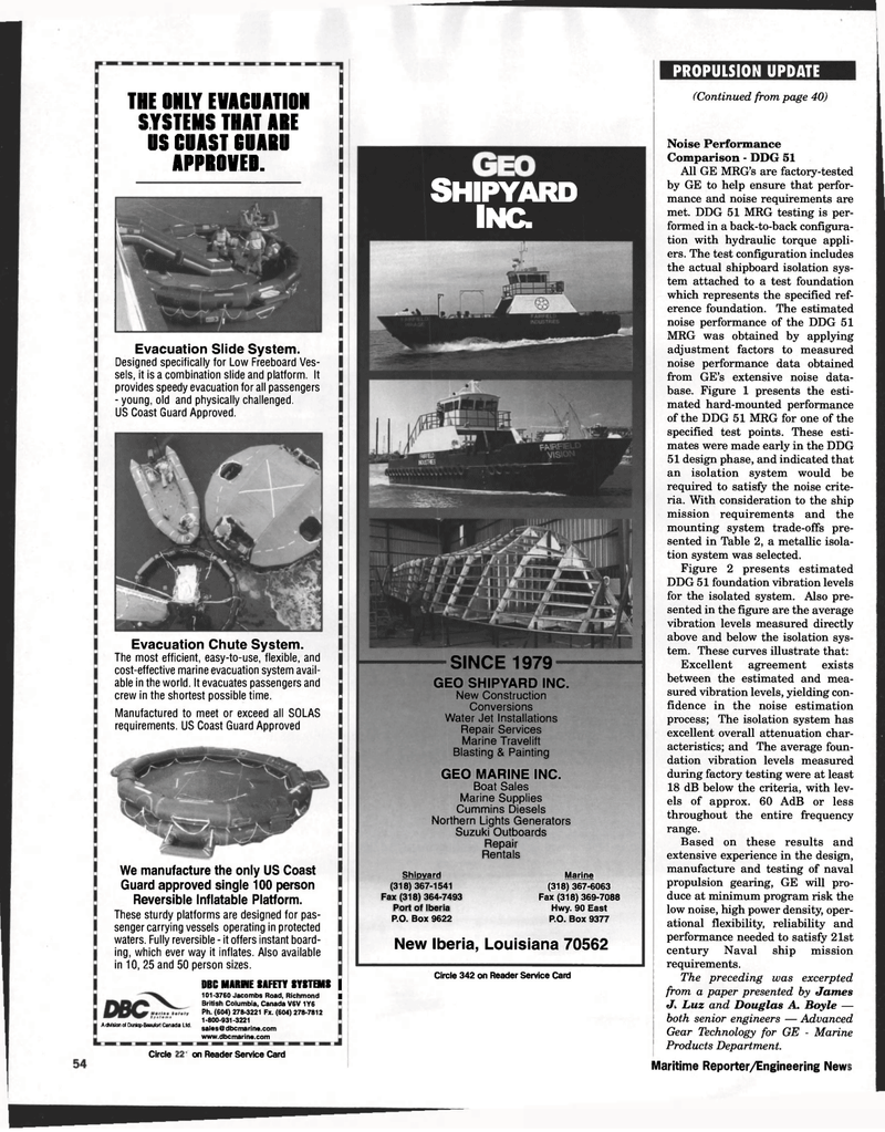 Maritime Reporter Magazine, page 62,  Apr 1998