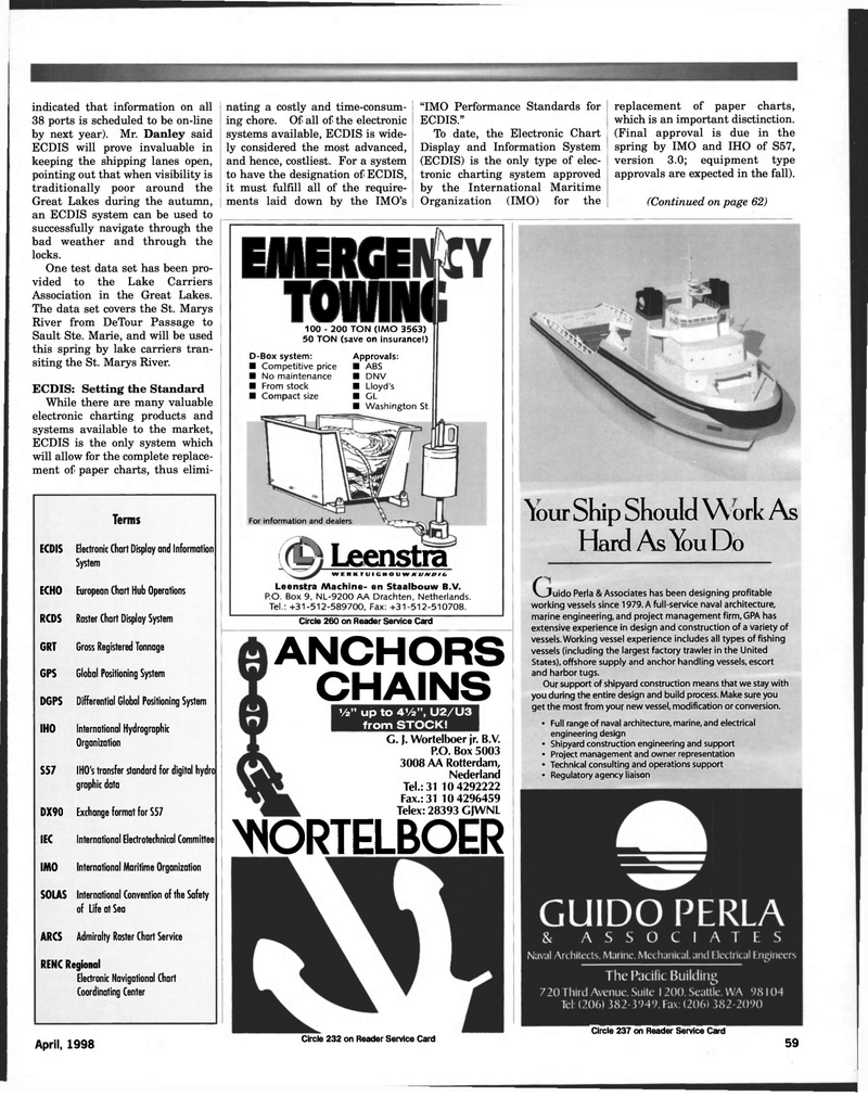 Maritime Reporter Magazine, page 67,  Apr 1998
