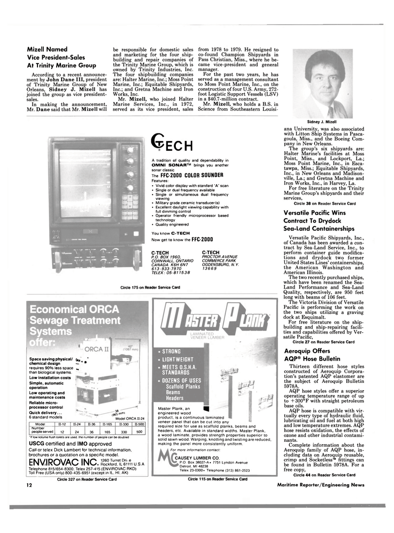 Maritime Reporter Magazine, page 10,  May 1998