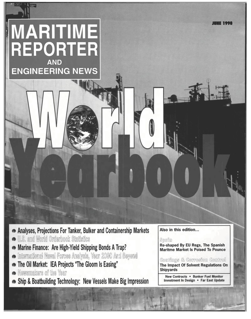 Maritime Reporter Magazine Cover Jun 1998 - 